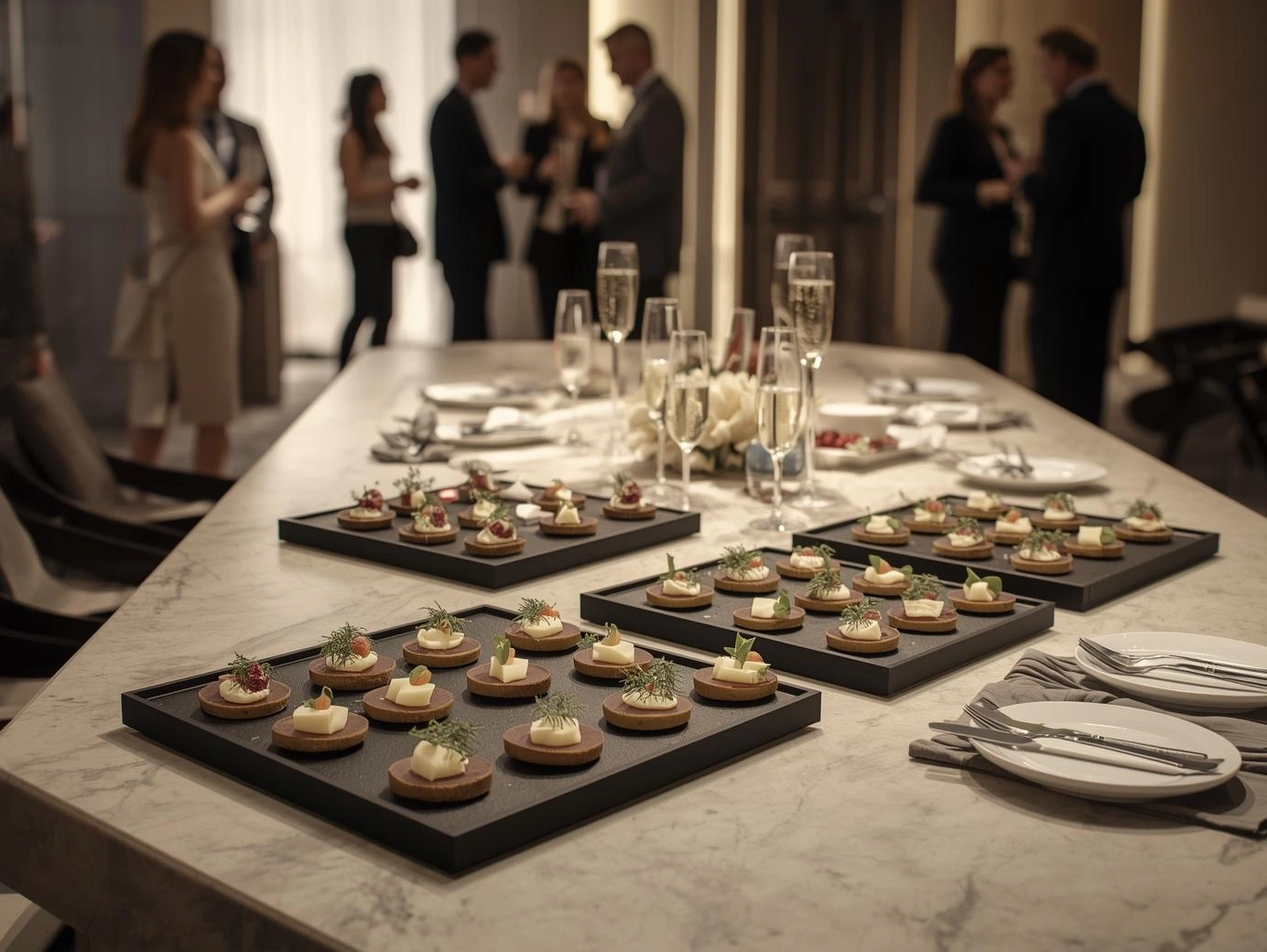 Empfang mit Fingerfood und Canapés